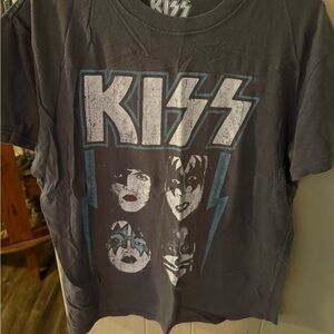 KISS Gray Graphic T-Shirt